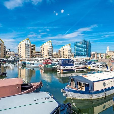 Luxurious Houseboat Near Canary Wharf In Londra Dış mekan fotoğraf